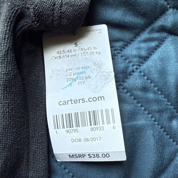 Carter's Black Dress with Plaid Leggings - Picture 9 of 10